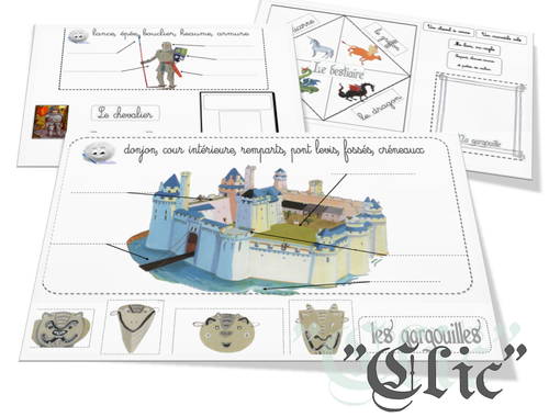Cahier interactif : château et Moyen Age